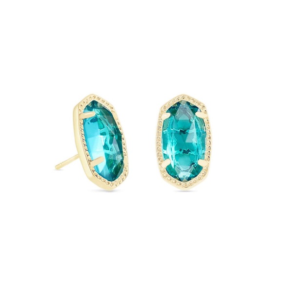 Kendra Scott Jewelry - Kendra Scott Ellie Gold Stud Earrings London Blue